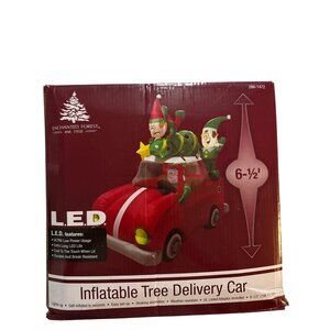 Enchanted Forest Christmas Celebration Inflatable Tree Delivery Car Truck 6 1/2
